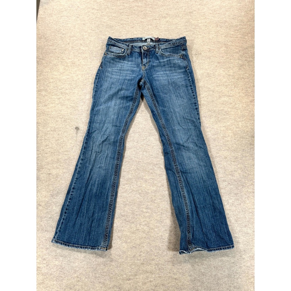 Aeropostale Hailey Skinny Flared Jeans Women 11/12 Blue Denim Cotton Medium Wash